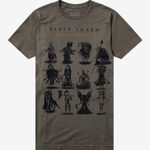 Sleep Token Character Grid Boyfriend Fit T-Shirt‎ Hot Topic